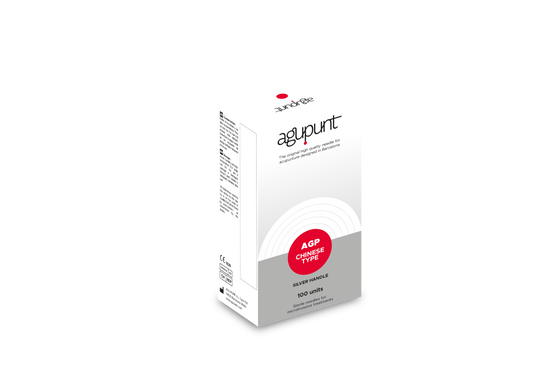 Acupunctuur : chinese type zilveren handgreep zonder geleidebuis